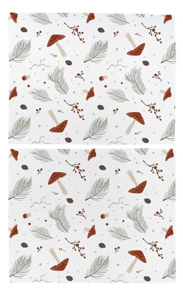 Tovagliette in set in tessuto 2 pz 35x47 cm Toadstools – Butter Kings