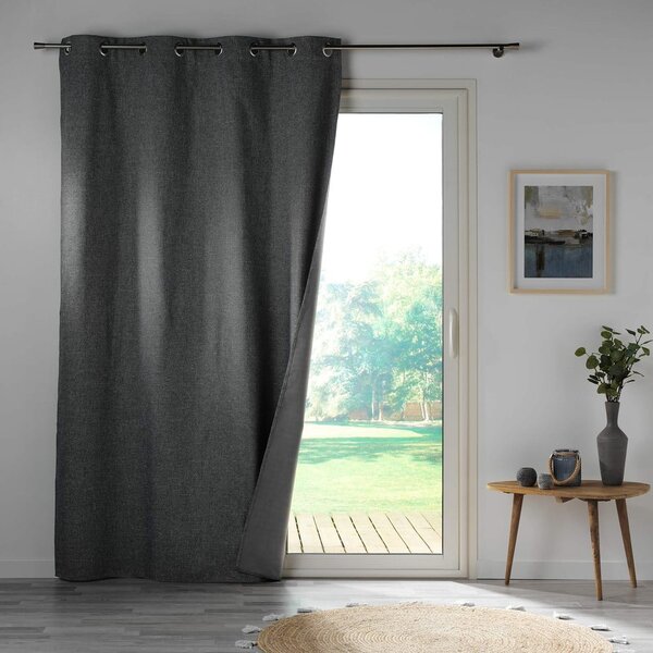 Tenda oscurante grigia 140x260 cm Crepuscule - douceur d'intérieur