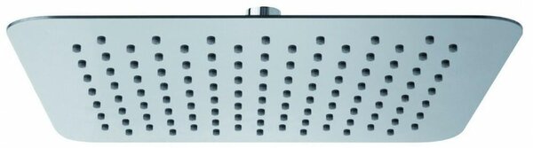 Schläfer 134600 | Soffione Doccia Quadro 30x30 cm a Pioggia, Anticalcare ad Alta Pressione Ultra Sottile in Acciaio Inox, Soffione per Cabina Doccia, Snodo Regolabile Universale G 1/2, Cromo, Argento