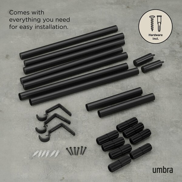 Bastone per tende allungabile 163 - 325 cm Zen - Umbra