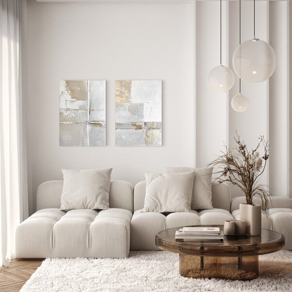 Set di quadri con elementi dipinti a mano 2 pz 50x70 cm Sail – Styler