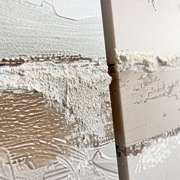 Set di quadri con elementi dipinti a mano 2 pz 50x70 cm Sail – Styler