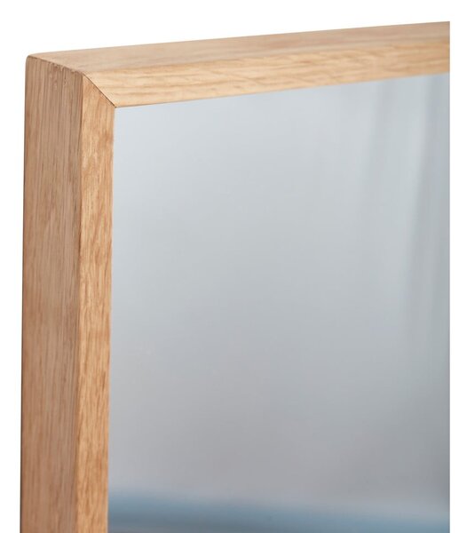Specchio da appendere con cornice in legno Depth - Hübsch