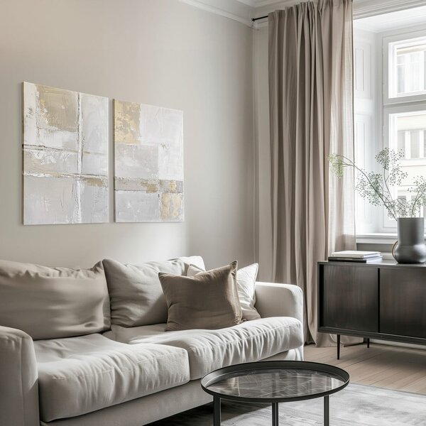 Set di quadri con elementi dipinti a mano 2 pz 50x70 cm Sail – Styler