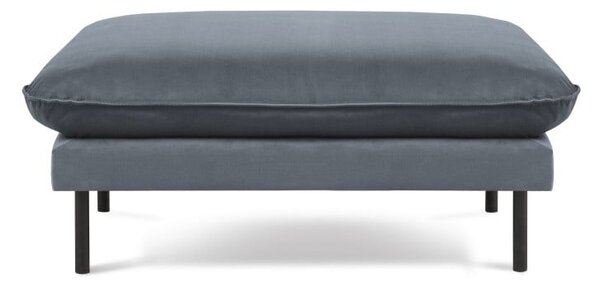 Pouf in velluto grigio, 100 x 80 cm Vienna - Cosmopolitan Design