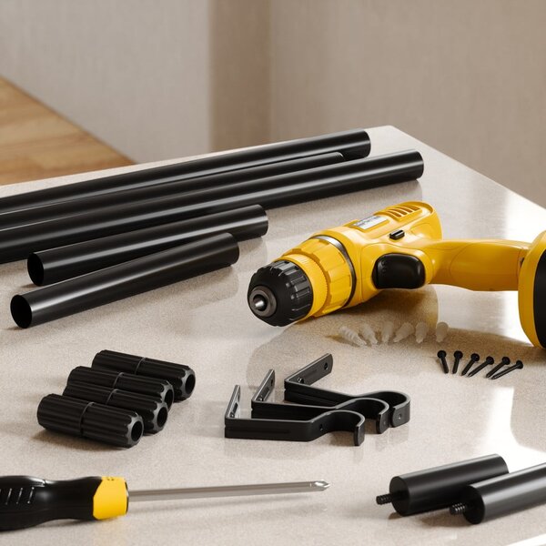Bastone per tende allungabile in acciaio 81 - 163 cm Zen - Umbra