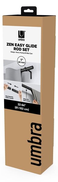 Bastone per tende allungabile in acciaio 81 - 163 cm Zen - Umbra