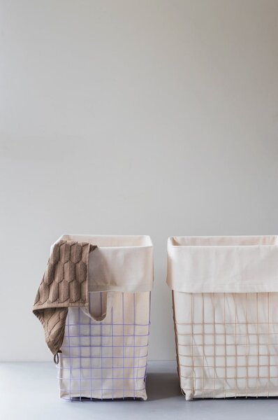 Cesto portabiancheria in metallo beige 64 l Store-It - Mette Ditmer Denmark