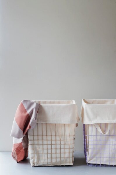 Cesto portabiancheria in metallo beige 64 l Store-It - Mette Ditmer Denmark