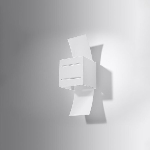 Lampada da parete bianca Carlo - Sollux