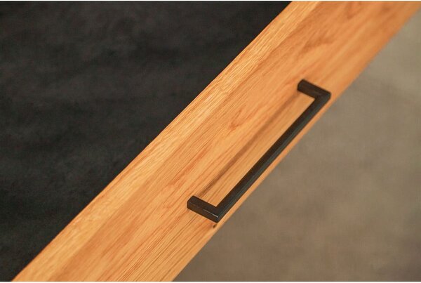 Vetrina in legno di quercia di colore naturale 144x95 cm Abies - The Beds