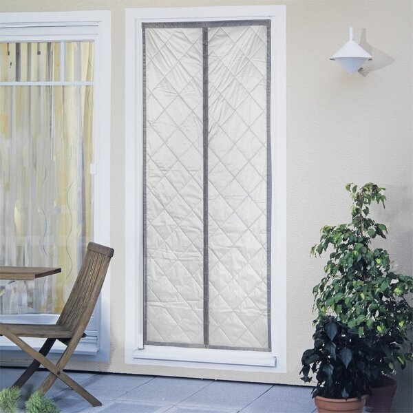 Tenda termica per porte in grigio-argento 90x200 cm - Maximex
