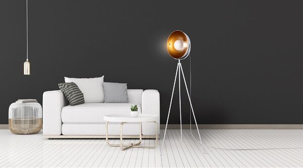 Galileo Lampada da Terra Moderna Stile Industriale Piantana colore Bianco - 5910790