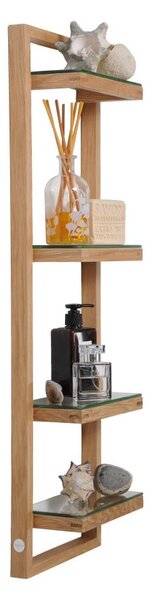 Mensola a muro in legno di quercia, altezza 81 cm Zone - Wireworks