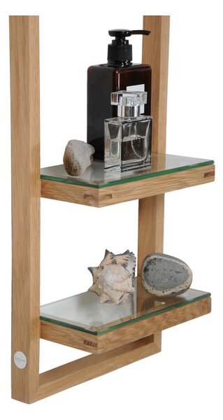 Mensola a muro in legno di quercia, altezza 81 cm Zone - Wireworks
