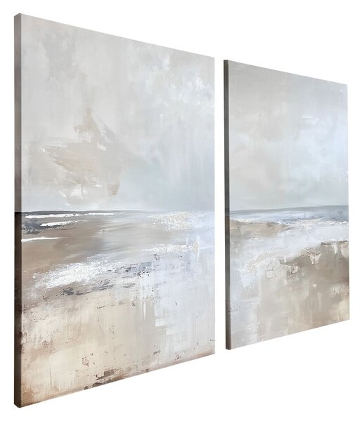 Set di quadri con elementi dipinti a mano 2 pz 50x70 cm Breeze – Styler