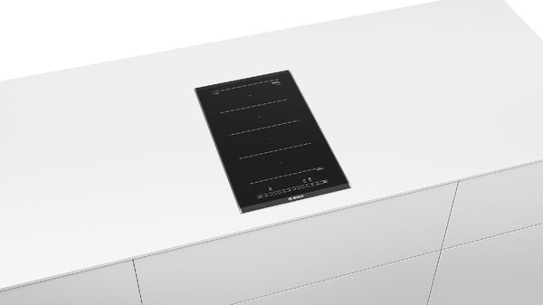 Bosch Piano cottura Induzione Elettrico 2 Fuochi da incasso Larghezza 60 cm in Vetroceramica colore Nero - PXX375FB1E