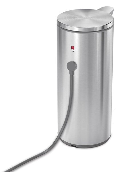 Dispenser di sapone in acciaio touchless in argento opaco da 266 ml - simplehuman