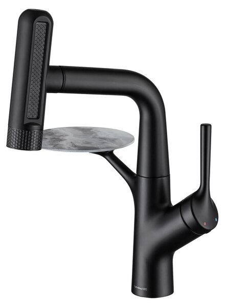 Omgoods - Miscelatore per bagno con doccetta estraibile e 6 getti d'acqua