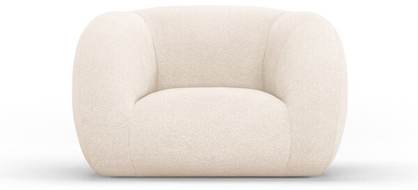 Poltrona crema in tessuto bouclé Essen - Cosmopolitan Design