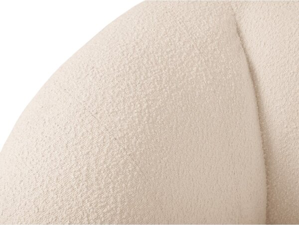 Poltrona crema in tessuto bouclé Essen - Cosmopolitan Design