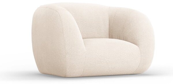 Poltrona crema in tessuto bouclé Essen - Cosmopolitan Design