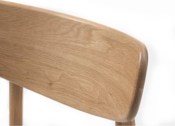 Sedia da pranzo in colore crema-naturale Elim - Unique Furniture