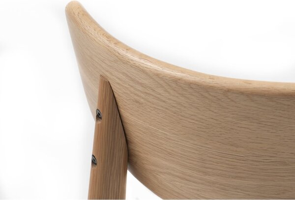Sedia da pranzo in colore crema-naturale Elim - Unique Furniture