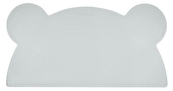 Tovaglietta in silicone azzurro Orso, 48 x 25 cm - Kindsgut