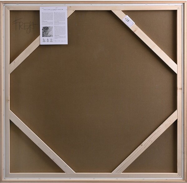 Dipinto dipinto a mano con cornice inclusa/dipinto su tela 101x101 cm Featured – Malerifabrikken