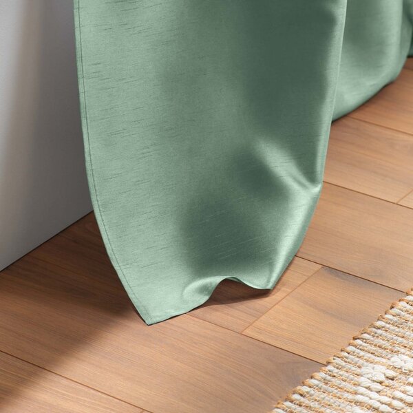 Tenda di raso verde 140x240 cm Shana - douceur d'intérieur