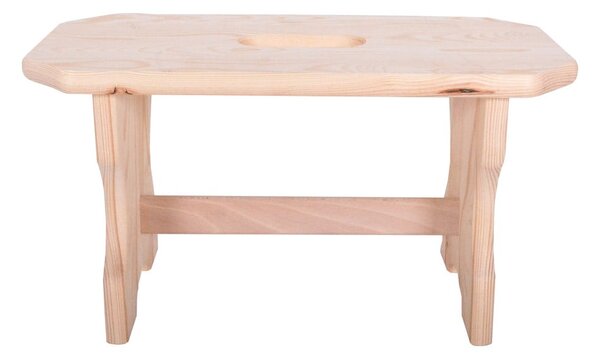 Sgabello in legno di pino colore naturale Forte - Rojaplast