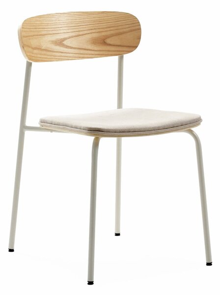 Set di 2 sedie da pranzo in colore beige-naturale Adriana - Marckeric