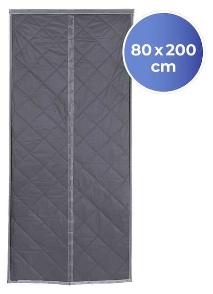 Tenda termica per porte in grigio-argento 80x200 cm - Maximex