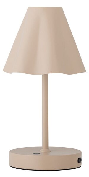 Lampada da tavolo dimmerabile a LED beige con paralume in metallo (altezza 28 cm) Lianna - Bloomingville