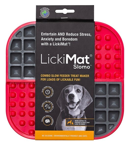 Leccare il cuscinetto Slomo Red - LickiMat