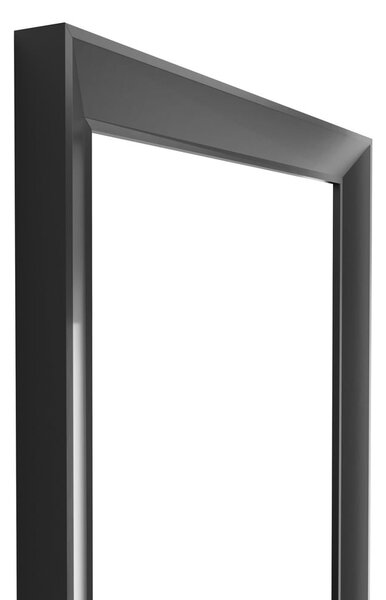 Specchio da parete con cornice nera, 47 x 147 cm Paris - Styler