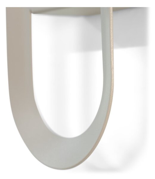 Gancio da parete grigio tortora in acciaio Coucou – Spinder Design