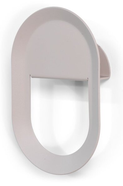 Gancio da parete grigio tortora in acciaio Coucou – Spinder Design