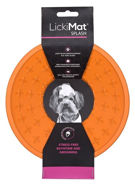Leccapiedi per il bagno Splash Orange - LickiMat