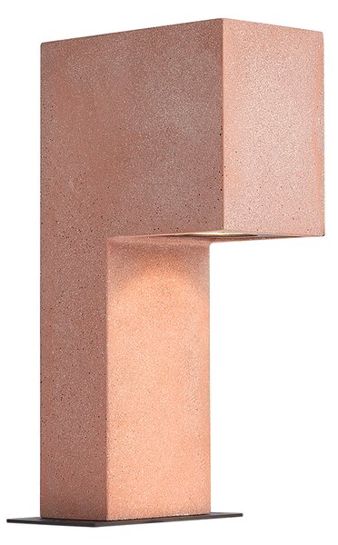 Lampione da esterno moderno terracotta 35cm IP44 - Pompei