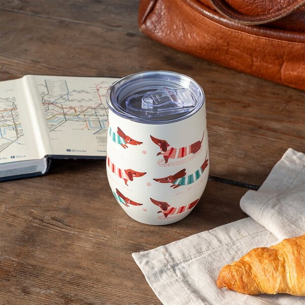 Tazza da viaggio 350 ml Sausage Dog - Rex London