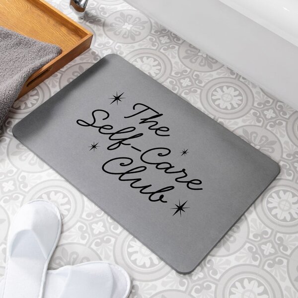 Tappetino da bagno grigio 39x60 cm - Artsy Doormats