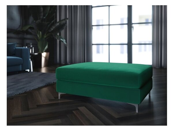 Pouf in velluto verde scuro Devichy Rothe - devichy