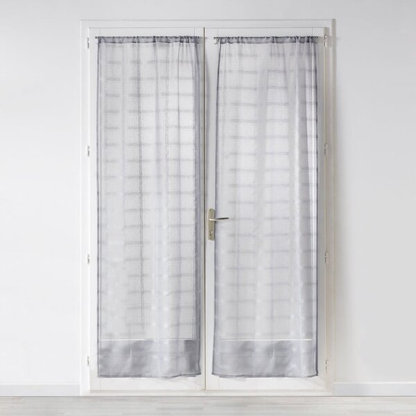 Set di 2 tende in voile grigio 70x200 cm Candide - douceur d'intérieur
