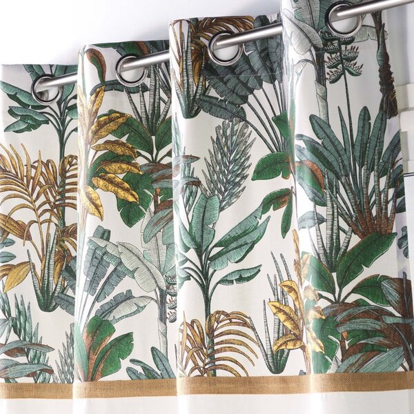 Tenda verde e crema 140x240 cm Balinesia - douceur d'intérieur