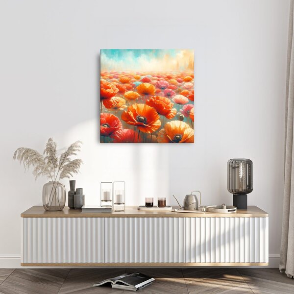 Quadro su tela – Papaveri multicolori