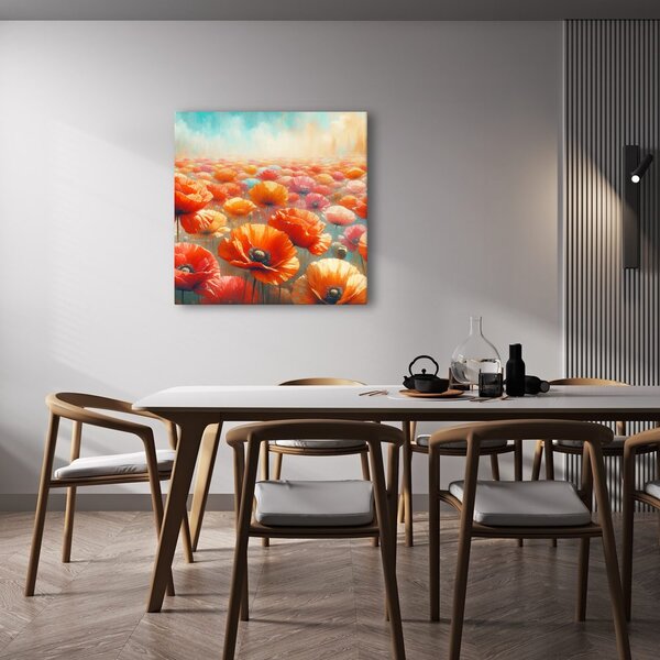 Quadro su tela – Papaveri multicolori