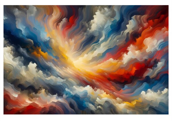 Quadro su tela – Tempesta astratta