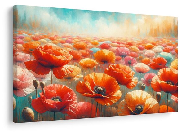 Quadro su tela – Campo di papaveri